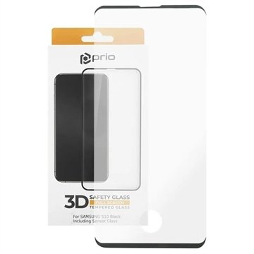 Prio 3D Samsung Galaxy S10 Beskyttelsesglass Svart