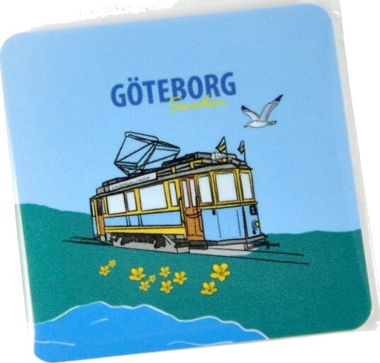 Mellow Design - Magnet Trikk 6,5x6,5 cm