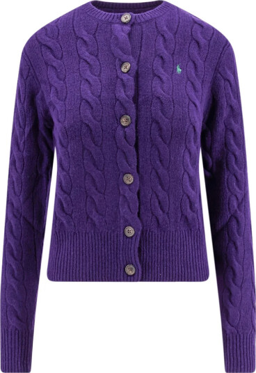 Polo Ralph Lauren Dame Strikkevarer Lilla L, Polo Ralph Lauren Dame Strikkevarer Lilla L,
