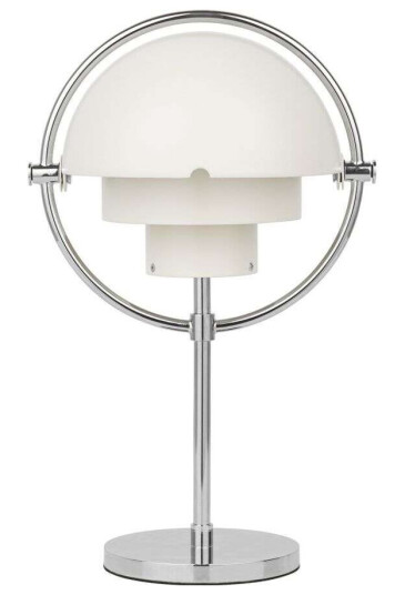 Gubi Multi-Lite Portable Bordlampe White/Chrome Gubi Multi-Lite Portable Bordlampe White/Chrome