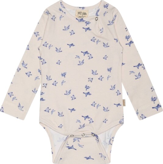 Petit Piao Body Printed Blue Bird (68 / 6 mnd)