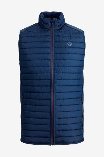 Jack & Jones Vest jjeMulti Bodywarmer Collar Noos Blå