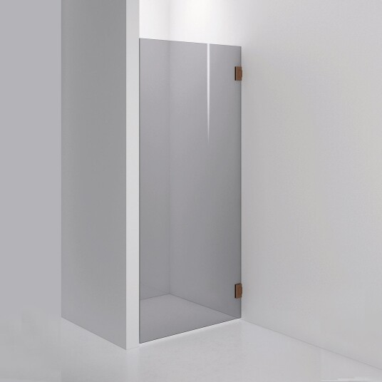 INR Iconic Nordic Rooms Dusjvegg ARC 19 Måltilpasset Brushed Bronze / Grått Glass