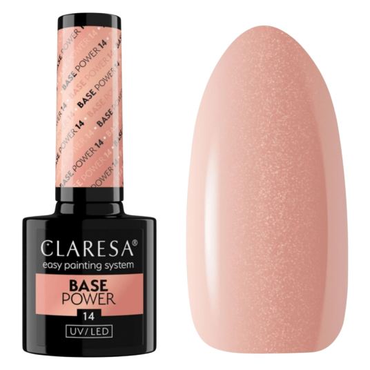 Claresa Power Base Hybrid Soak Off 14 Deep Nude Shade & Pink Viol