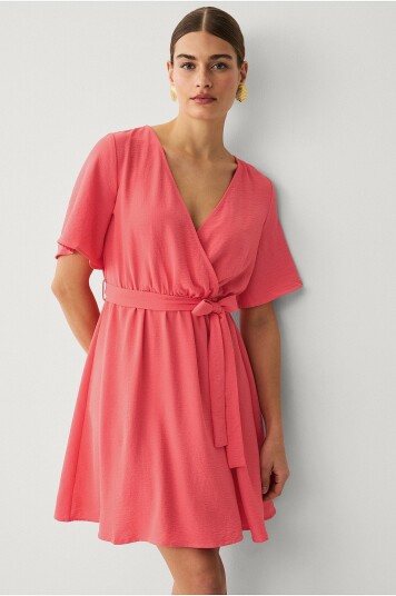 Vila Kjole viJosa 2/4 Wrap Dress Rød