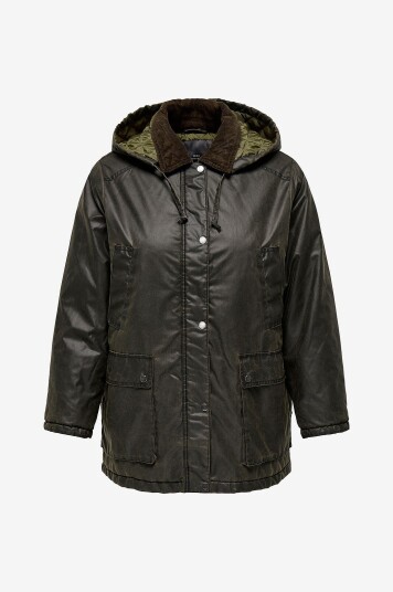 Only Carmakoma Jakke carMountain Hood Washed Jacket Brun
