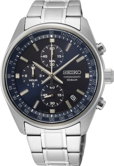 Seiko Chronograph 42mm Steel Blue Dial Seiko Chronograph 42mm Steel Blue Dial