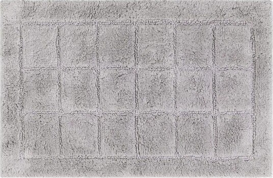 Baderomsmatte Kvadrat - 70x120 cm, Sølv