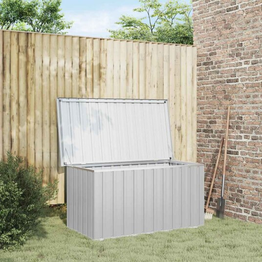 vidaXL Oppbevaringskasse 129x67x65 cm grå