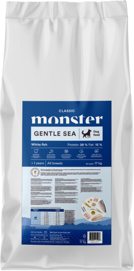 Monster Pet Food Dog Classic Gentle Sea Hundefôr 2 kg - Tørrfôr for hund Monster Pet Food Dog Classic Gentle Sea Hundefôr 2 kg - Tørrfôr for hund