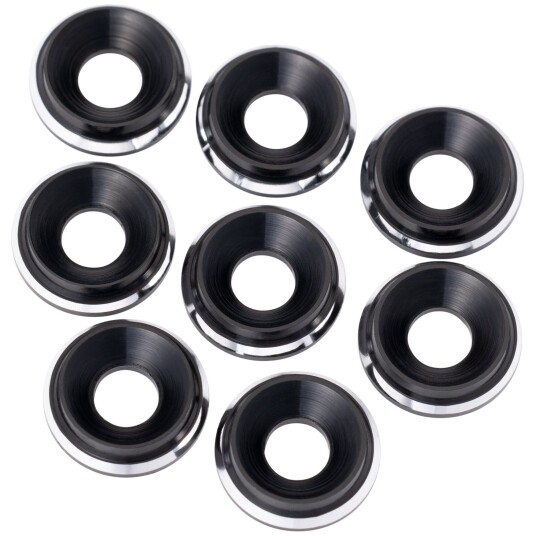 1up Racing LowPro M3 Countersunk Wash -Black S8