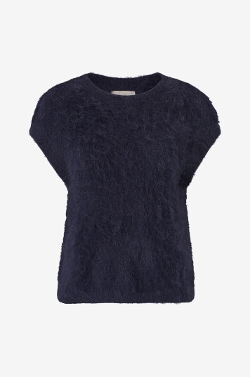 Bytimo Vest Hairy Knit Blå Bytimo Vest Hairy Knit Blå