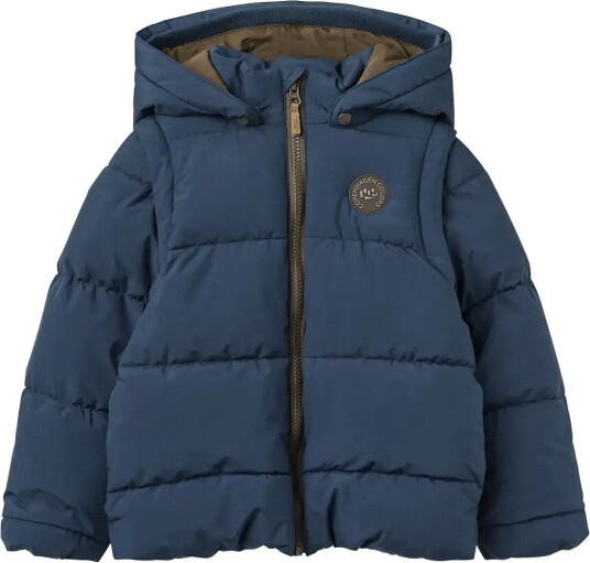 Copenhagen Colors 2 In 1 Puffer Jacket W. Removable Sleeves   NAVY   110