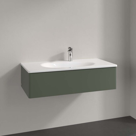 Villeroy & Boch  Antao Servantskap med 1 skuff 98,8x49,3x25,6 cm u/lys Grønn Matt