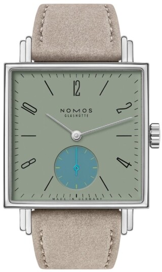 Nomos Glashütte Dameklokke N 439 Tetra Grønn/Lær 29.5x29.5 mm