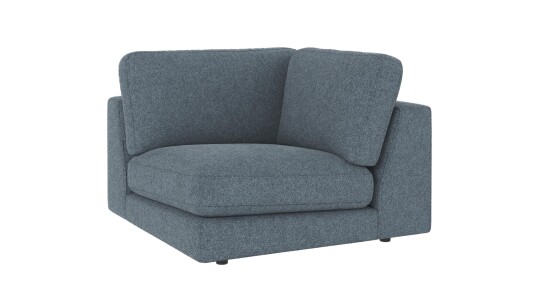 Rowico Home Duncan hjørnedel Middels blå Bobby 15 103 x 103 x 78 cm Blå