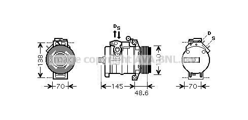 AC kompressor AVA Clever Choice BWAK334
