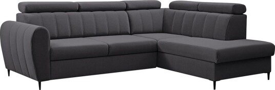 Hoffman Sofa med Sjeselong 3 seter   Grå