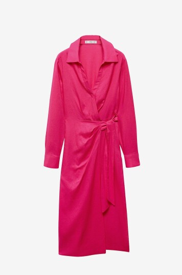 Mango Kjole i lin Dress Carola Rosa Mango Kjole i lin Dress Carola Rosa