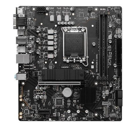 MSI PRO B760M-G DDR4 - Intel B760 - Intel LGA1700 socket - DDR4 RAM - Micro-ATX