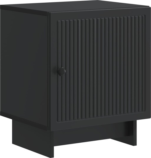  Nattbordskap Svart 43 x 34,5 x 50 cm Konstruert tre