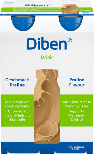 Diben Drink næringsdrikk nougat 4x200 ml