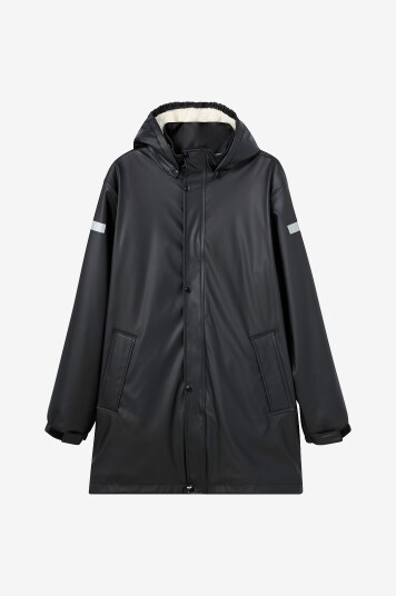 Ellos Collection Pilforet regnjakke Svart