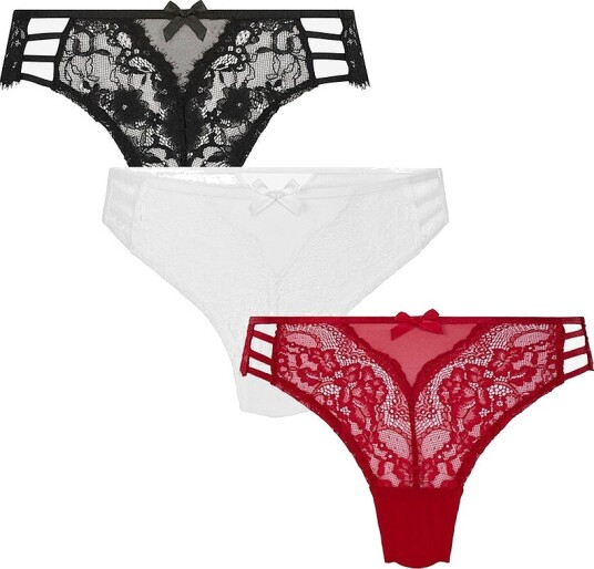 Hunkemöller Belle 3 Pack Red XXL