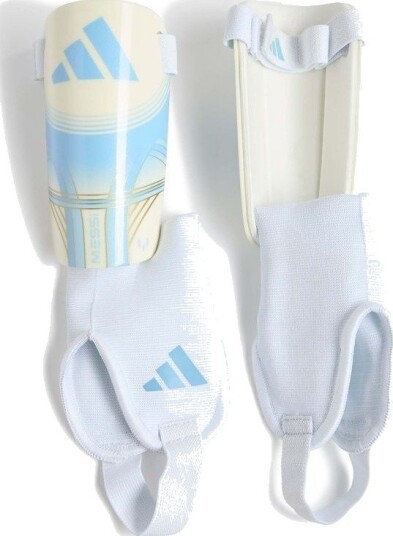 adidas Leggbeskyttere Messi Match El Ultimo Tango Off white/Blå/Gull Metallisk Barn størrelse L