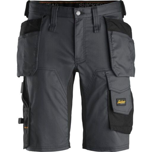 Snickers Workwear 6141 AllroundWork Arbeidsshorts grå/svart 50