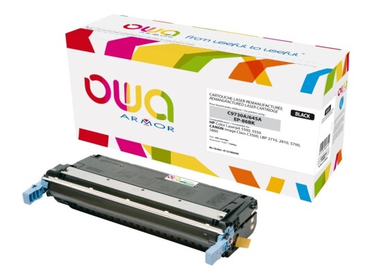 Armor - Svart - Kompatibel - Tonerpatron - For Hp Color Laserjet 5500 5550