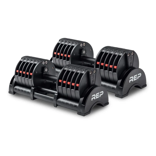 REP Fitness QuickDraw Adjustable Dumbbell - 30 kg (Sett) REP Fitness QuickDraw Adjustable Dumbbell - 30 kg (Sett)