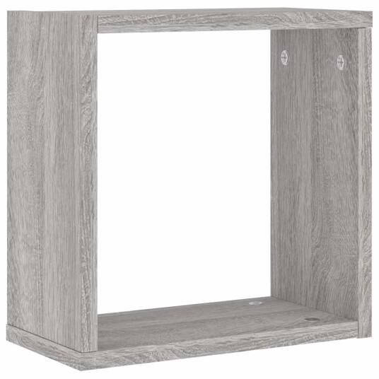 Vegghyller kubeformet 4 stk grå sonoma 30x15x30 cm 8720286978856