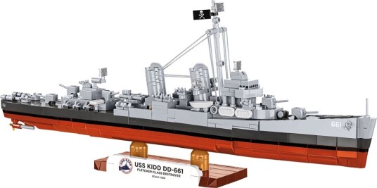 Cobi Uss Kidd Dd-661 Byggeklosser Andre Verdenskrig 4866