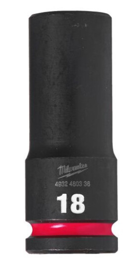 Milwaukee 1/2" Dyp Kraftpipe for Håndverktøy - 18 mm Kvalitetsstål
