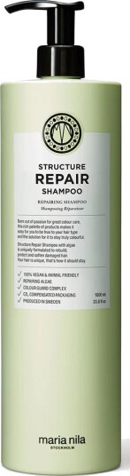 Maria Nila Structure Repair 1000ml Reparerende Sjampo for Skadet Hår Maria Nila Structure Repair 1000ml Reparerende Sjampo for Skadet Hår