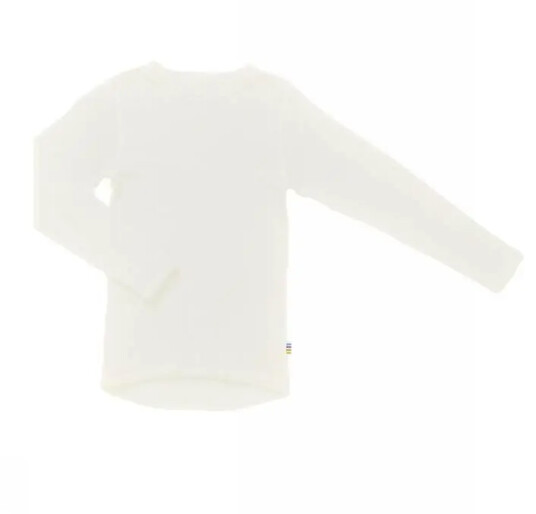 Overdel i råhvit ull med lange ermer | Joha | Barn | Natur / off-white | størrelse 80 | 100% Merino Ull til