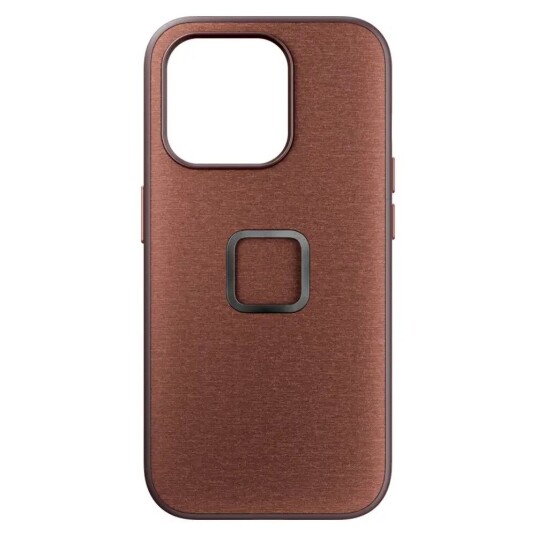 Peak Design iPhone 15 Pro Stoffdeksel med SlimLink Brakett - MagSafe Kompatibel - Redwood Peak Design iPhone 15 Pro Stoffdeksel med SlimLink Brakett - MagSafe Kompatibel - Redwood