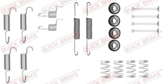 Tilbehørsett håndbremsesko QUICK BRAKE 105 0025