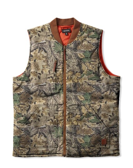 Brixton Builders Abraham Reversible Vest Grønn, Brun