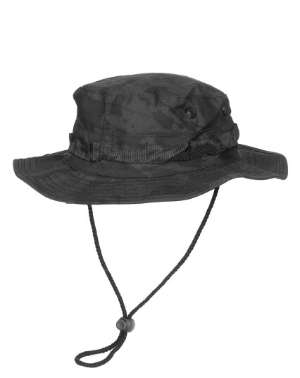 MFH Kamuflasje Boonie / Bully Hat Svart, Grå