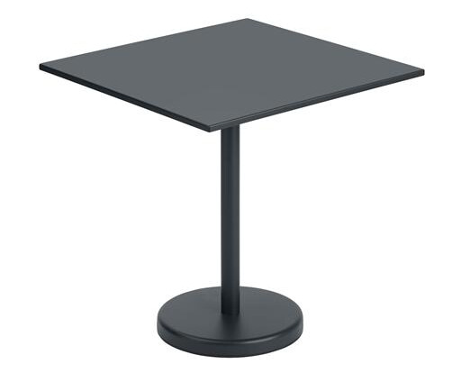 Muuto Linear Steel Café Hagebord Sort 70 X 70 cm