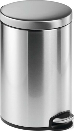 Durable 340123 12 L Rund Rustfritt Stål Rustfritt Stål Pedal Rustfritt Stål