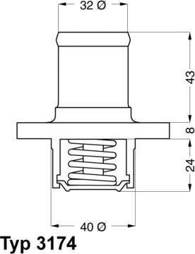 Termostat WAHLER 3174.89D