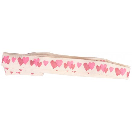Infinity Hearts Stoffbånd/Labels bånd Hjerter 15mm 3 meter