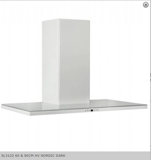 Silverline SL 3122-60 Vegghengt Kjøkkenvifte med Digital Display og Belysning Hvit