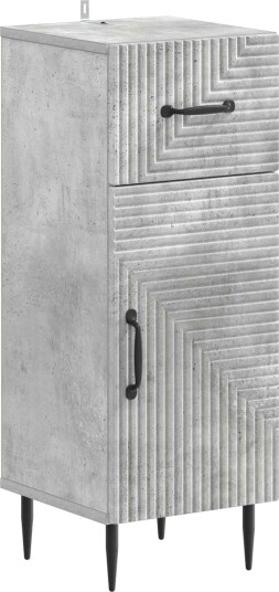 vidaXL Baderom Oppbevaringsskap HAARLEM Betonggrå 30 x 31 x 80 cm