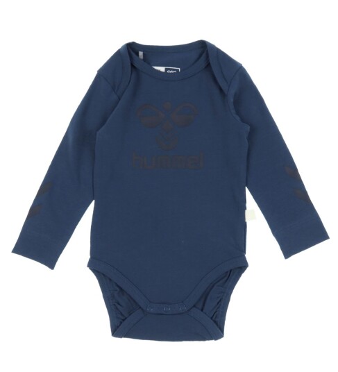 Hummel Body L/æ hmlSteen Ensign Blue m. Logo 74 Langermet Body Blå