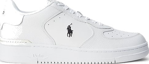 Ralph Lauren Masters Court Leather Sneaker White/White/Black Pp Ralph Lauren Masters Court Leather Sneaker White/White/Black Pp