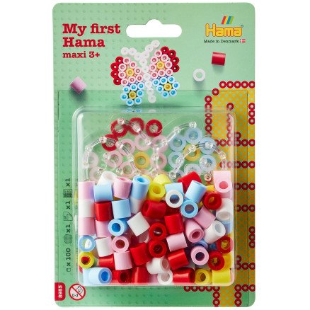 Hama 100 Maxi Perler Sommerfugl med Tallerken Hama 100 Maxi Perler Sommerfugl med Tallerken